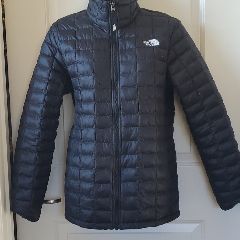 North Face Black Puffer Jacket SZ XL Girls